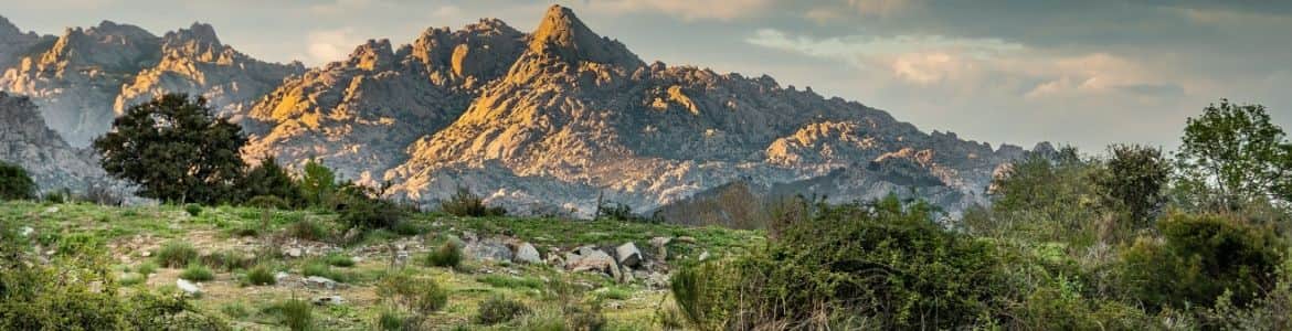 Paisaje montañoso en Sierra de Guadarrama, Madrid