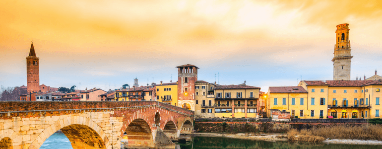 Percurso de carro por Verona