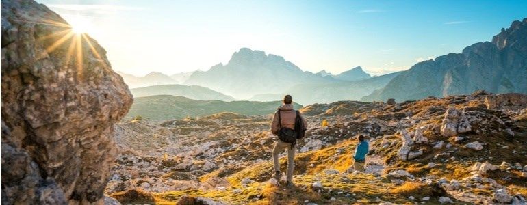 Trajeto de carro de aluguer às Dolomitas com a Centauro Rent a Car