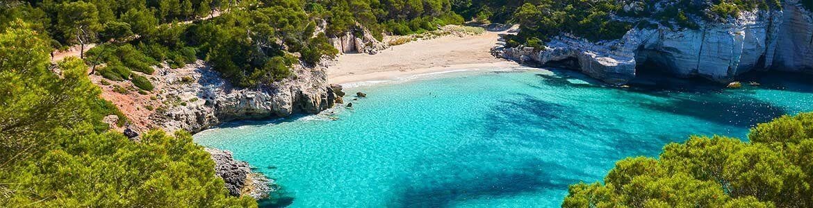 Lei bil på Menorca, de beste strendene i Spania