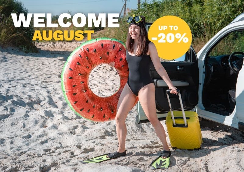 UP TO 20% OFF 🏖️Welcome August