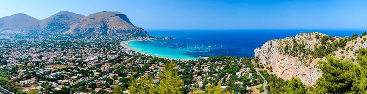Monte Pellegrino reservat og Monreale Palermo strand bilutleie