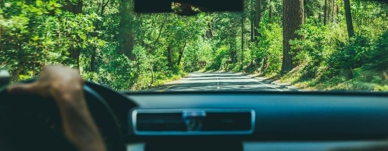 Viaggio di famiglia in auto