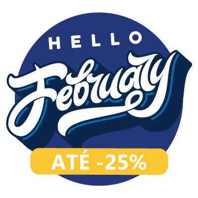 Até -25% para dizer olá 👋 a fevereiro