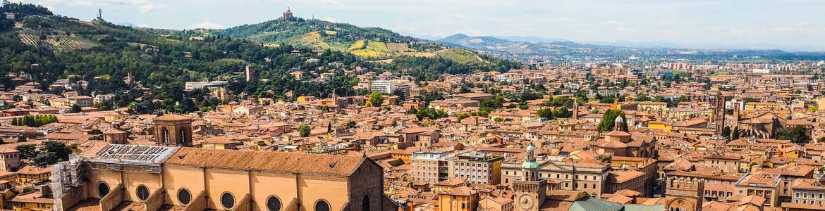 Aeriel view of Bologna