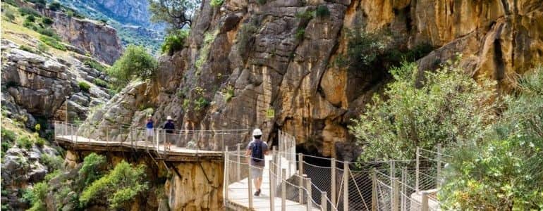 Itinerario in auto Malaga Caminito Rey