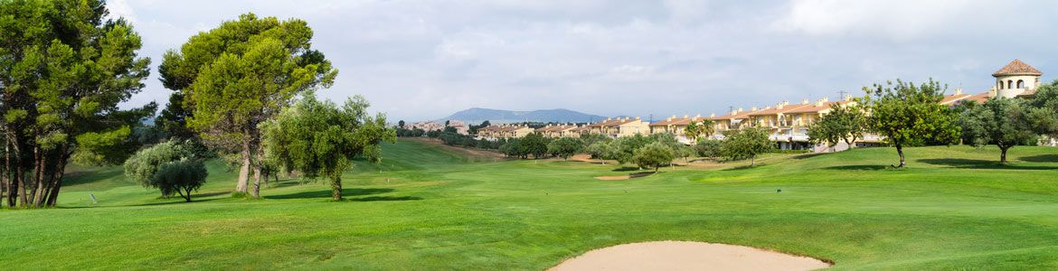 panoramic view of Golf course in Murcia region