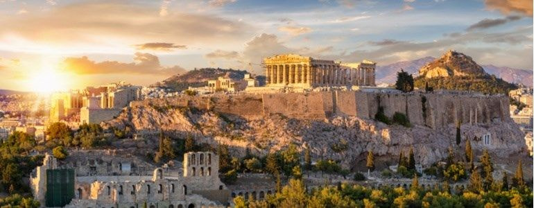 Driving route through Athens and surroundings: Five days in Ancient Greece