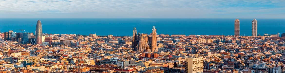 Panoramisch uitzicht op Barcelona
