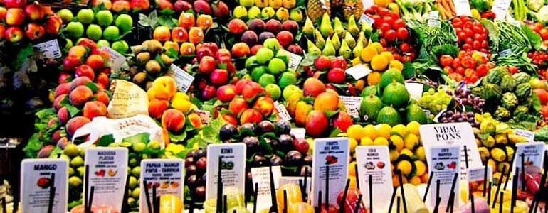 Boqueria Market, experience delightful dishes with your car hire in Barcelona 