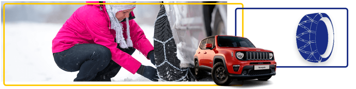 Lloguer de cotxes amb cadenes de neu