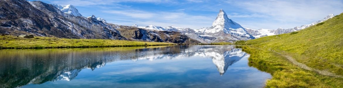 Vista del Cervino a Zermatt, Alpi svizzerei