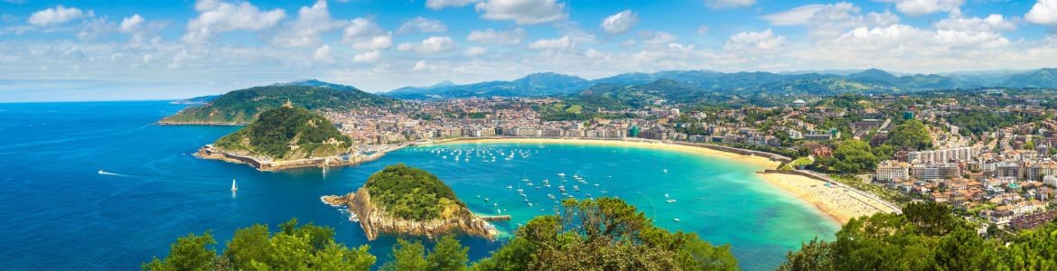 Panoramic view of San Sebastian Donosti