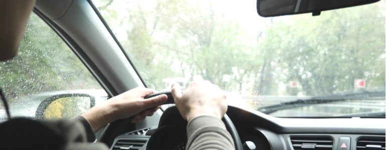 How to drive safely through a waterspout